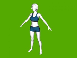 sports girl free 3d model - download obj file Toys People 3d print model - Mito3D