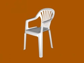 plastique chaise accueil maison intérieur 3d print model - Mito3D