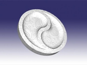 yin yang gratuito 3d modello Scarica stl file cnc 3d print model - Mito3D