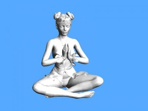 fairy meditation obj toys games 3d print model - Mito3D