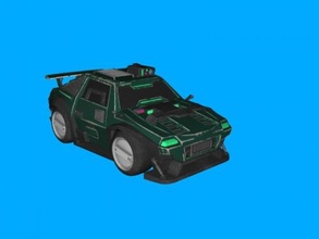 sci fi stile buggy gratuito 3d modello Scarica obj file giocattoli macchinari 3d print model - Mito3D