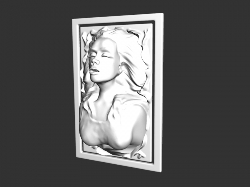 girl cnc 3D print model - Mito3D