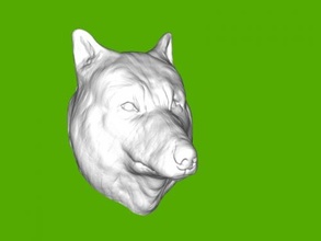 wolf head free 3d model - download stl file Home Interior 3d print model - Mito3D