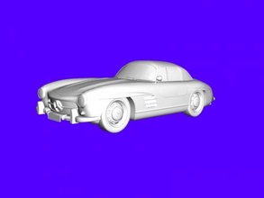 mercedes-benz 300 sl gullwing free 3d model - download obj file Toys Machinery 3d print model - Mito3D