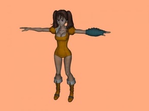 sds Diana gratuito 3d modello Scarica obj file giocattoli cartoni animati 3d print model - Mito3D