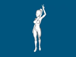 winning girl toys people 3d print model - Mito3D