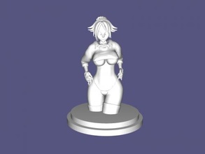 kunoichi alvejante livre 3d modelo baixar stl Arquivo brinquedos desenhos animados 3d print model - Mito3D