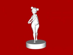 big ass girl free 3d model - download stl file Toys People 3d print model - Mito3D