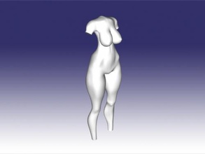 adulto mulher tronco arte escultura 3d print model - Mito3D