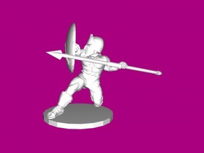 spartan spearman free 3d model - download stl file Toys People 3d print model - Mito3D
