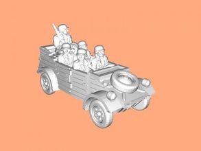 kubelwagen soldados juguetes maquinaria 3d print model - Mito3D