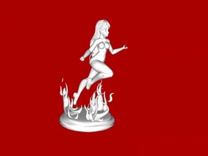 fire girl free 3d model - download obj file Toys Games 3d print model - Mito3D