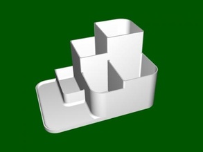 desktop organizer free 3d model - download stl file Home Accessories 3d print model - Mito3D