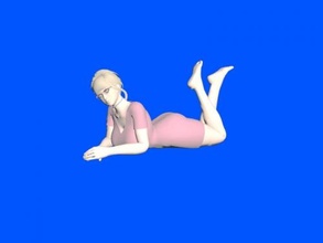 resting woman free 3d model - download obj file Toys People 3d print model - Mito3D