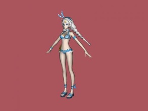 sky-colored swimsuit free 3d model - download obj file Toys Cartoons 3d print model - Mito3D