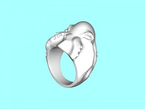 octo ring fashion ornaments 3d print model - Mito3D