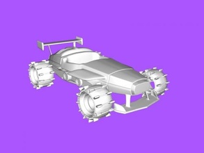 compatto corsa macchina gratuito 3d modello Scarica stl file giocattoli macchinari 3d print model - Mito3D