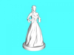 waitress beer free 3d model - download stl file Toys People 3d print model - Mito3D