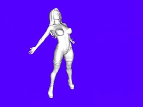 dama in corsé obj juguetes personas 3d print model - Mito3D