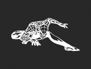 accovacciato uomo ragno cnc 3d print model - Mito3D