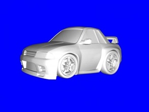 gt-r r32 free 3d model - download stl file Toys Machinery 3d print model - Mito3D