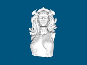 güzel medusa sanat heykel 3d print model - Mito3D