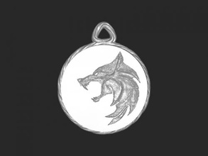 witcher medallion wolf free 3d model - download stl file Fashion Ornaments 3d print model - Mito3D