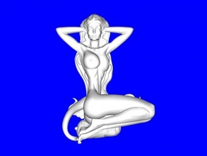 lying demon free 3d model - download obj file Art Sculpture 3d print model - Mito3D
