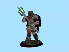 horned warrior free 3d model - download obj file Toys Games 3d print model - Mito3D