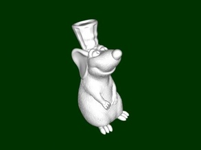 rat in a hat toys animals 3d print model - Mito3D