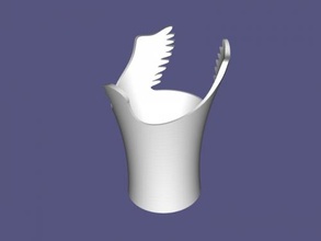 vase ailes accueil maison intérieur 3d print model - Mito3D