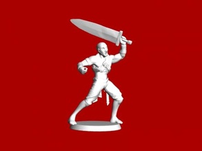 big sword obj toys people 3d print model - Mito3D