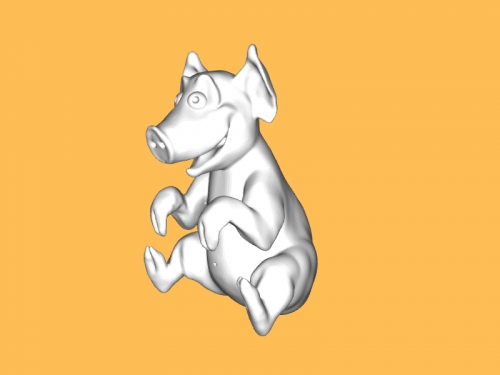 happy pig toys animals 3D print model - Mito3D