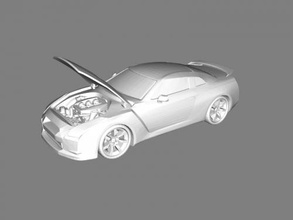 r35 gt-r free 3d model - download stl file Toys Machinery