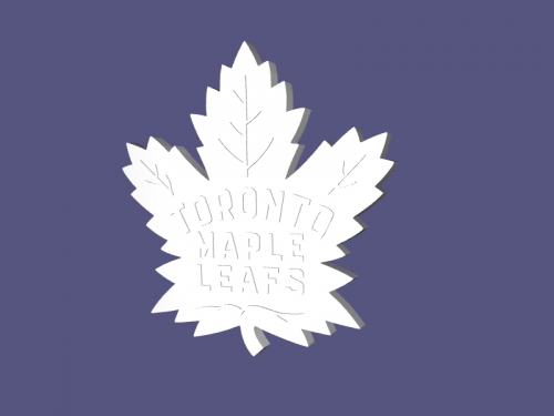 toronto maple leafs logo free 3d model - download stl file Sport Accessories 3D print model - Mito3D