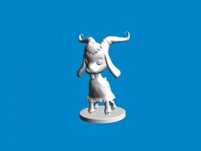 cute goat free 3d model - download obj file Toys Animals
