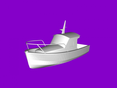 fishing boat toys machinery 3D print model - Mito3D