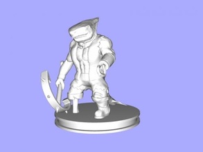 requin pirate jouets animaux 3d print model - Mito3D