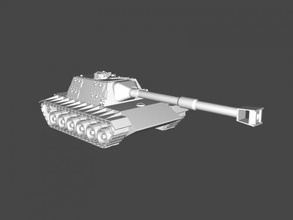 tank destroyer prototype free 3d model - download stl file Toys Machinery 3d print model - Mito3D