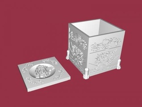 jewelry box a pattern home interior 3d print model - Mito3D