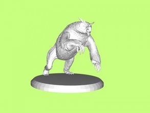 owlbear pathfinder free 3d model - download stl file Toys Games 3d print model - Mito3D