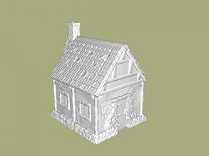 small house free 3d model - download stl file Art Architecture 3d print model - Mito3D
