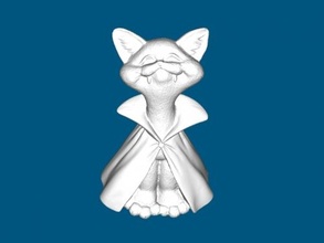 Vampir Katze frei 3d Modell download stl Datei Spielzeuge Tiere 3d print model - Mito3D