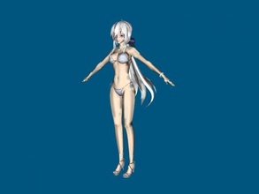 blue bikini free 3d model - download obj file Toys Cartoons 3d print model - Mito3D