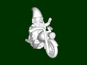 gnome bike free 3d model - download stl file Toys Cartoons 3d print model - Mito3D