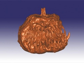 toothy pumpkin free 3d model - download stl file Home Accessories 3d print model - Mito3D