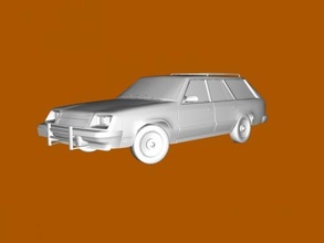 wagon car free 3d model - download obj file Toys Machinery 3d print model - Mito3D