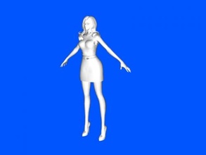 secretary free 3d model - download obj file Toys People 3d print model - Mito3D