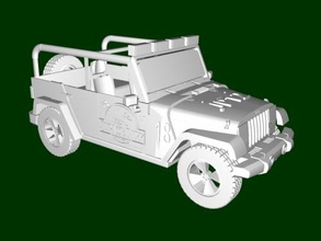 jurassisch Park Jeep frei 3d Modell download stl Datei Spielzeuge Maschinen 3d print model - Mito3D