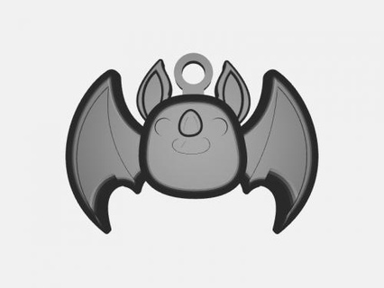portachiavi pipistrello 3d print model - Mito3D